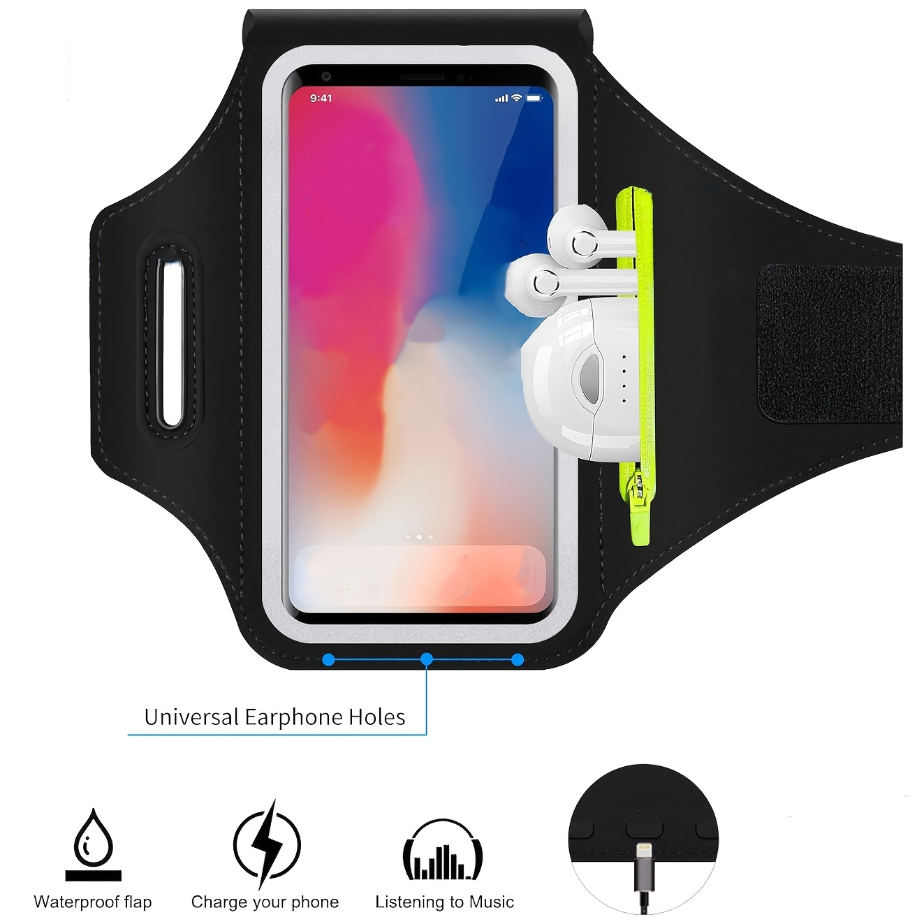 Running Gear Lights - Wodoodporna sportowa torba na ramię do