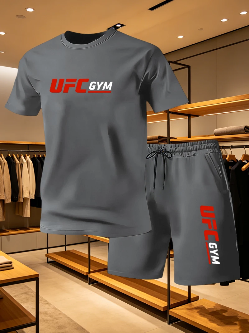 Running Gear Men - Męski zestaw: T-shirt i szorty, styl