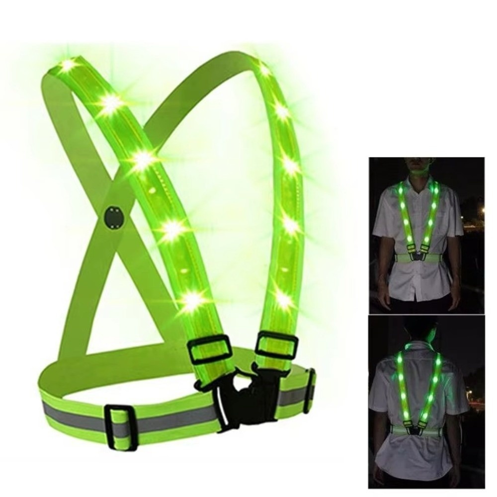 Running Gear Lights - Nowa poliestrowa kamizelka bezpieczeństwa LED z