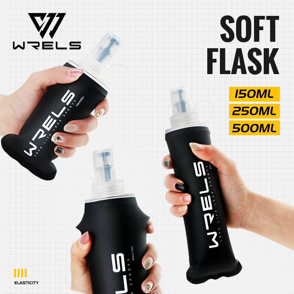 Running Hydration Vest - WRELS Miękka Butelka TPU Ultralekka Składana