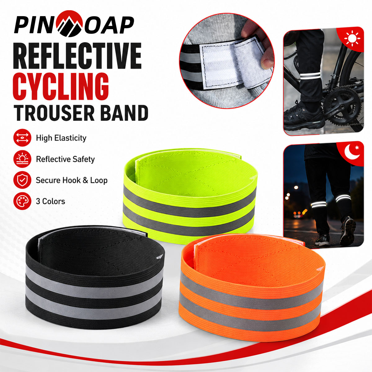 Running Gear Outdoor - PINMOAP 1/2 SZT. Pasek na nogę