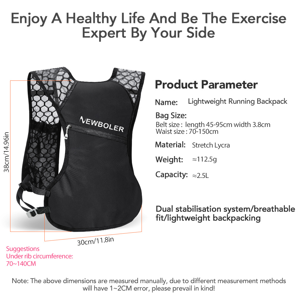 NEWBOLER Outdoor Trail Running – Running Hydration Vest recenzja i cena